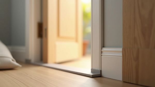 Fini les courants d'air avec une bonne bande isolante pour porte